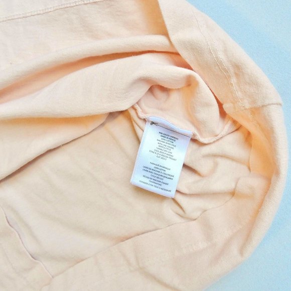 New$215 CURRENT/ELLIOTT THE CARINA RUFFLE-TRIMMED COTTON-JERSEY TOP Tee 2 - Picture 9 of 13